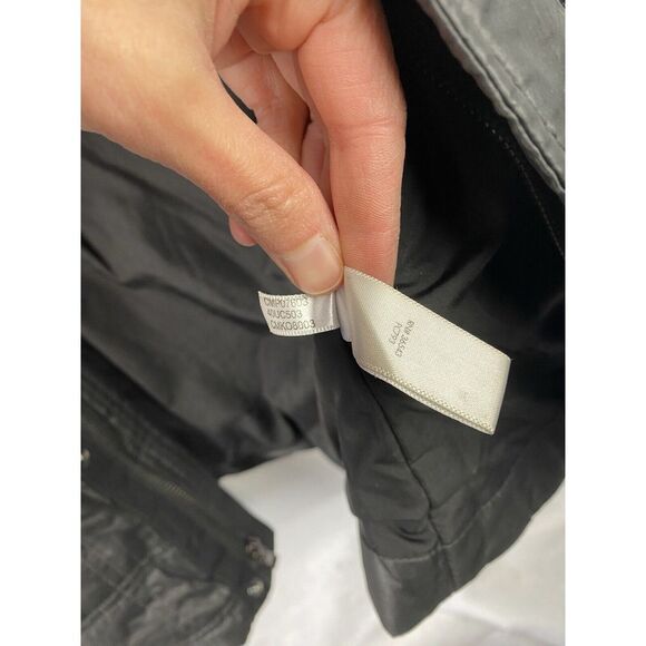 Calvin Klein Womens Jacket Medium Black Puffer Lightweight Packable Outerwear - Picture 6 of 14